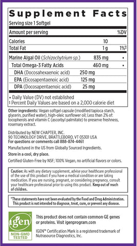 New Chapter VEGAN OMEGA 3 COMPLEX 30 SG