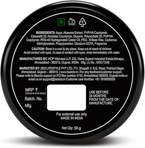 Beardo XXtra Strong Hold Hair Wax 50G V2