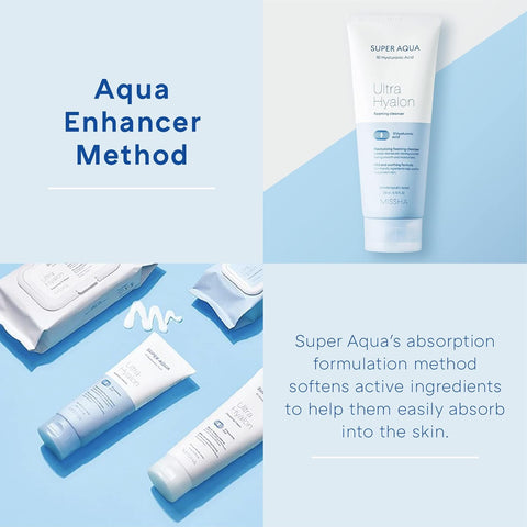 Missha Super Aqua Ultra Hyalron Foaming Cleanser 200ML 7226