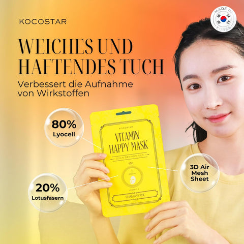 Kocostar Happy Mask Facial Sheet Vitamin 23ML 1's