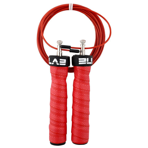 Burnlab Pro Power Plus Weighted Handle Skipping Rope- for Men and Women(RED