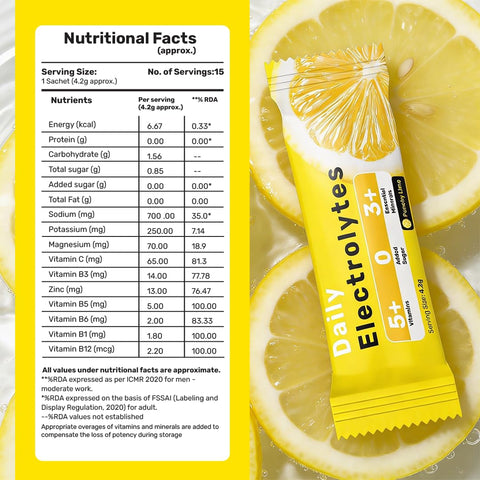 What's Up Daily Electrolytes - Punchy Lime Flavour Sachets 15