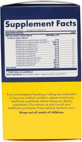 Wellness Theory Ult Daily Probiotics 100B Caps 30S