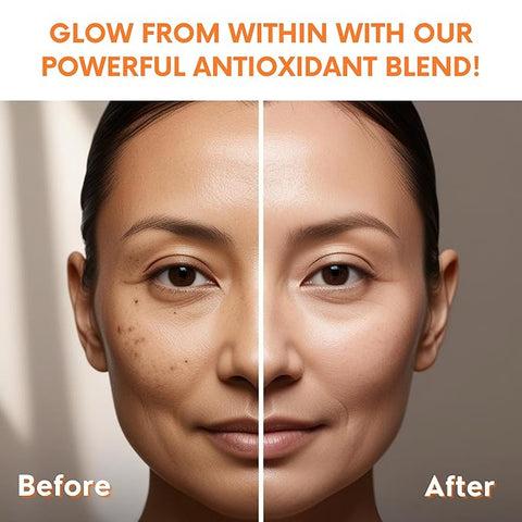 Vedapure L-Glutathione Effervescent Tablets with Vitamin C & E 15 Orange-Flavored Tablets