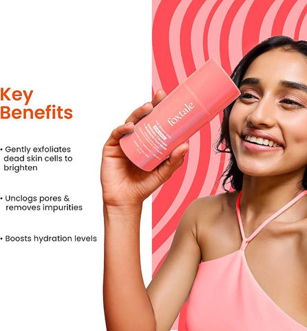 Foxtale Purify & Glow Cleanser + Mask With French Pink Clay & Sodium