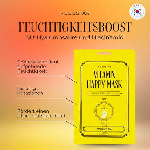 Kocostar Happy Mask Facial Sheet Vitamin 23ML 1's