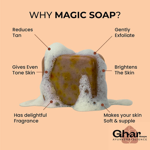 GHAR SOAPS Magic Soap Sandal Wood 100gm