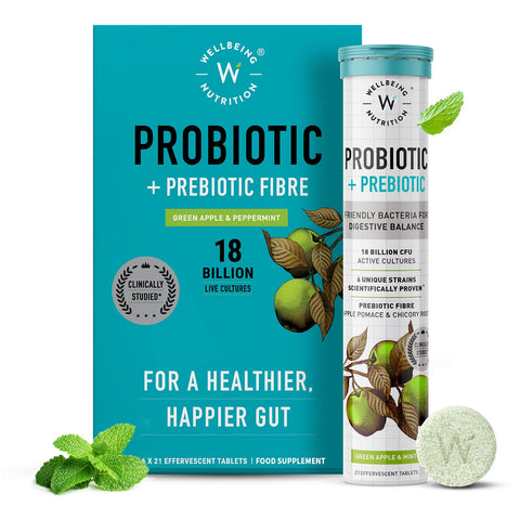 Wellbeing Nutrition Daily Probiotic + Prebiotic 84 Effervescent Tabs