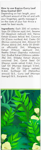 KAPIVA Grey Control Curry Leaf Hair Oil 200 ml