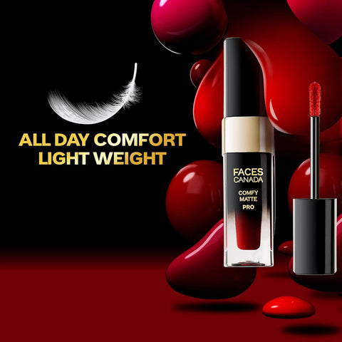 Faces Canada Comfy Matte Pro Lip Color Magnifico Red 01 5.5ml