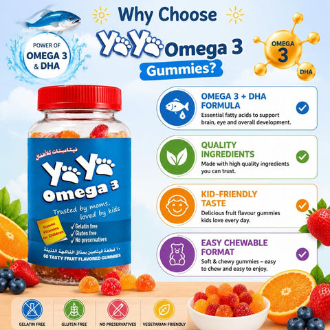 YAYA Omega 3 Gummies for Children, DHA Enriched, 60 Count – image 5