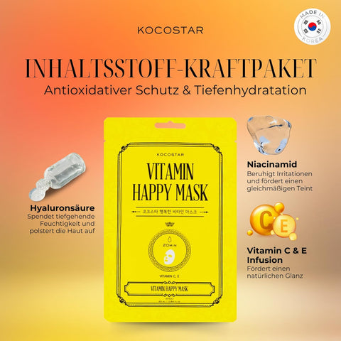 Kocostar Happy Mask Facial Sheet Vitamin 23ML 1's