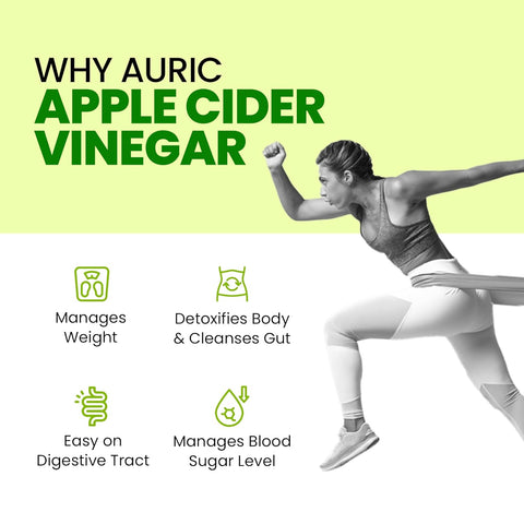 Auric Apple Cider Vinegar Effervescent Tablets with Vitamins - Drop Fizz & Drink Tablets 20