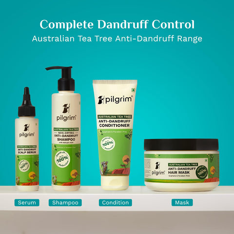 Pilgrim Australian Tea Tree Non-Drying Anti-Dandruff Shampoo Prevents Dandruff 200 ml