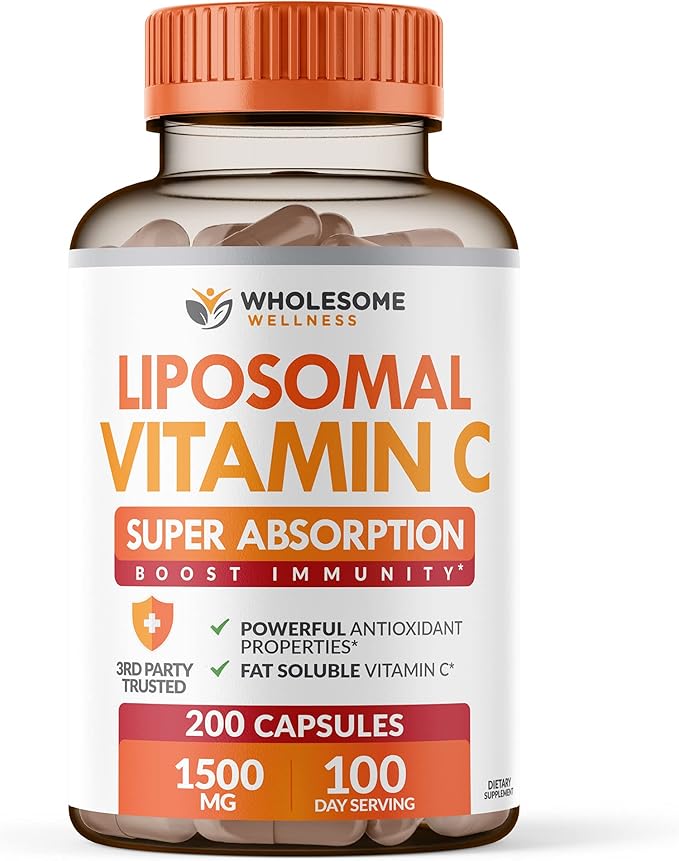 Wholesome Wellness Liposomal Vitamin C Capsules 200