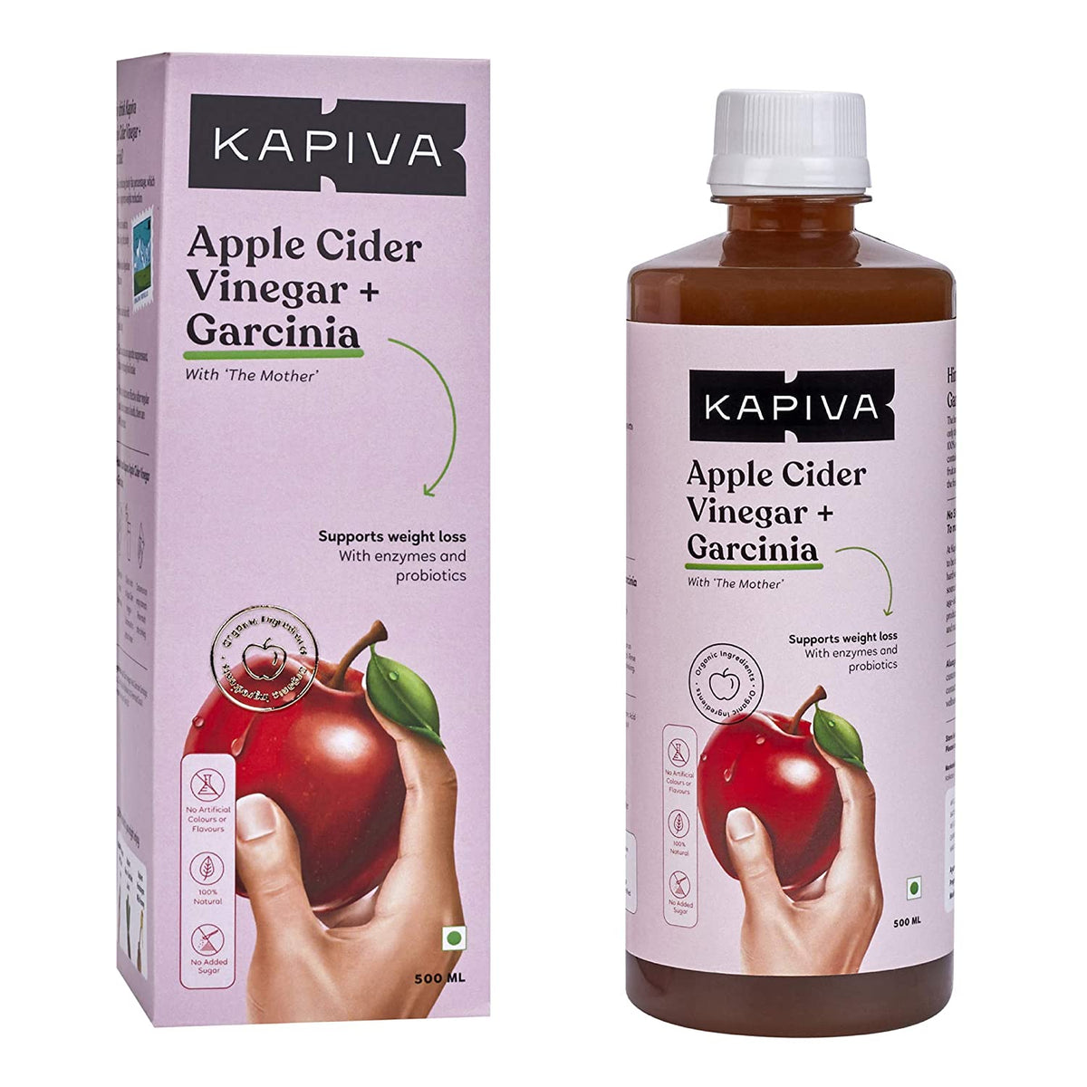 Kapiva Apple Cider Vinegar + Garcinia 500 ml
