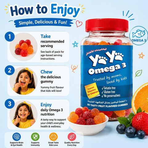 YAYA Omega 3 Gummies for Children, DHA Enriched, 60 Count – image 6
