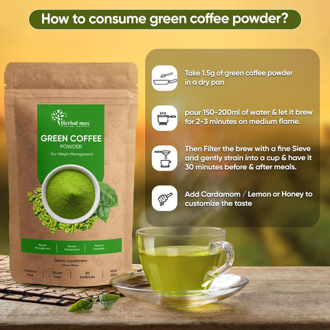 Herbal Max Green Coffee Powder 100g 