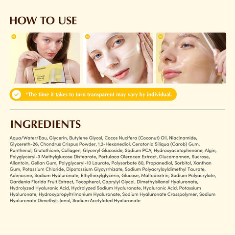 Eqqualberry Collagen Glow Up Hydrogel Mask 30G | 4Sheets