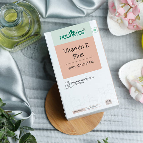 Neuherbs Plant Based Natural Vitamin E Plus From Sunflower Oil Capsules 30