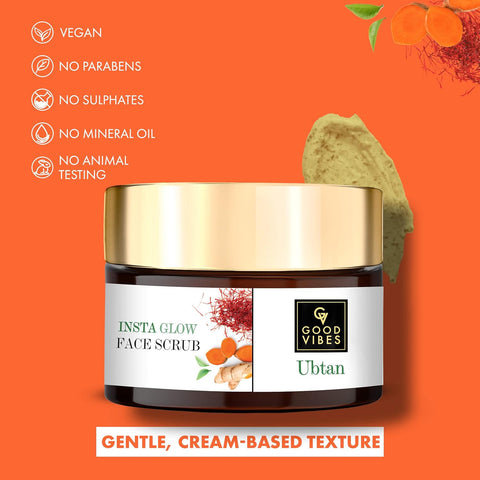 Good Vibes Ubtan Insta Glow Face Scrub 50 gm