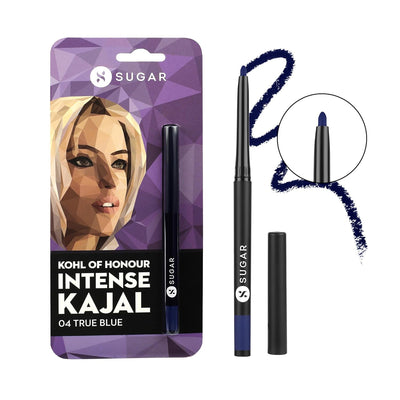 SUGAR Kohl Of Honour Intense Kajal - 04 True Blue (Single Blister)
