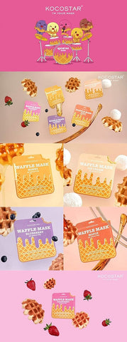 Kocostar Waffle Mask Facial Sheet Strawberry 40G 1's