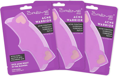 The Cre'Me Shop Acne Treatment Hydrogel Forehead Patch. Hyaluronic Acid + Salicylic Acid + Witch Hazel. Control Oil Production & Minimize Pores