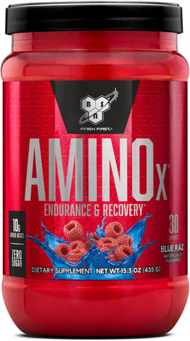 BSN AMINOx Amino Energy Powder for Endurance & Recovery - Blue Raspberry, 435g, 30 Servings – image 2