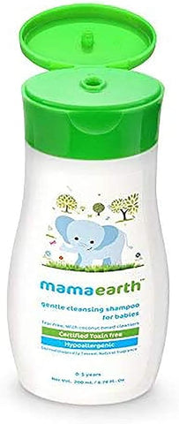 Mamaearth Gentle Cleansing Shampoo, 200ml + Nourishing Hair Oil For Babies, 100ml, Pack of 2