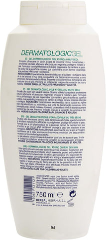 PharmaLine Atopic Dermatologic Shower Gel with Omega 3 & 6, 750ML