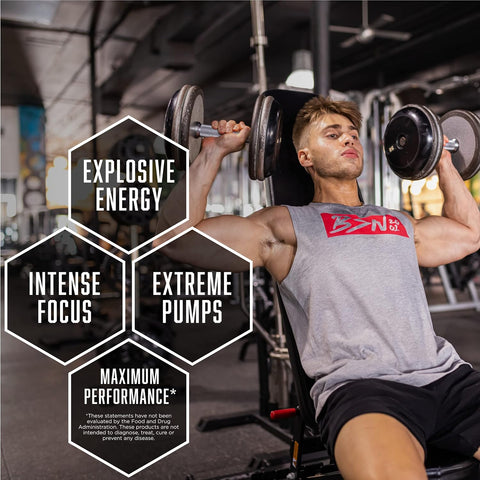 BSN N.O XPLODE Pre-Workout Powder, Green Apple, 2.45LB, 60 Servings – image 3