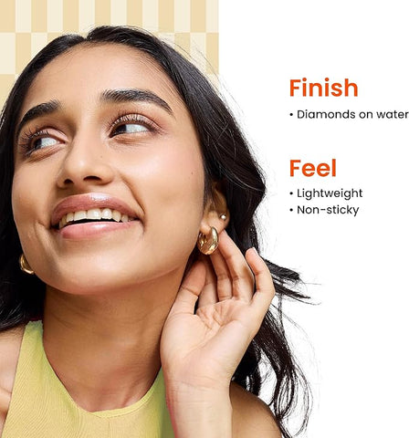 Foxtale Brightening Lip Balm With Peptides, Vitamin C & Hyaluronic Acid Clear Glaze