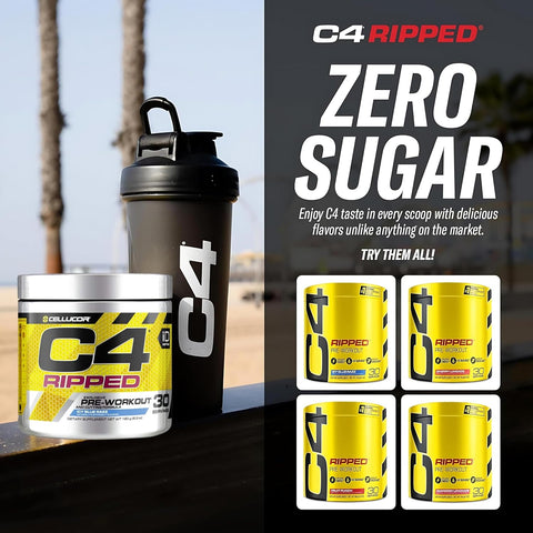 CELL C4 Icy Blue Razz Pre-Workout Powder - 30 Servings – image 5