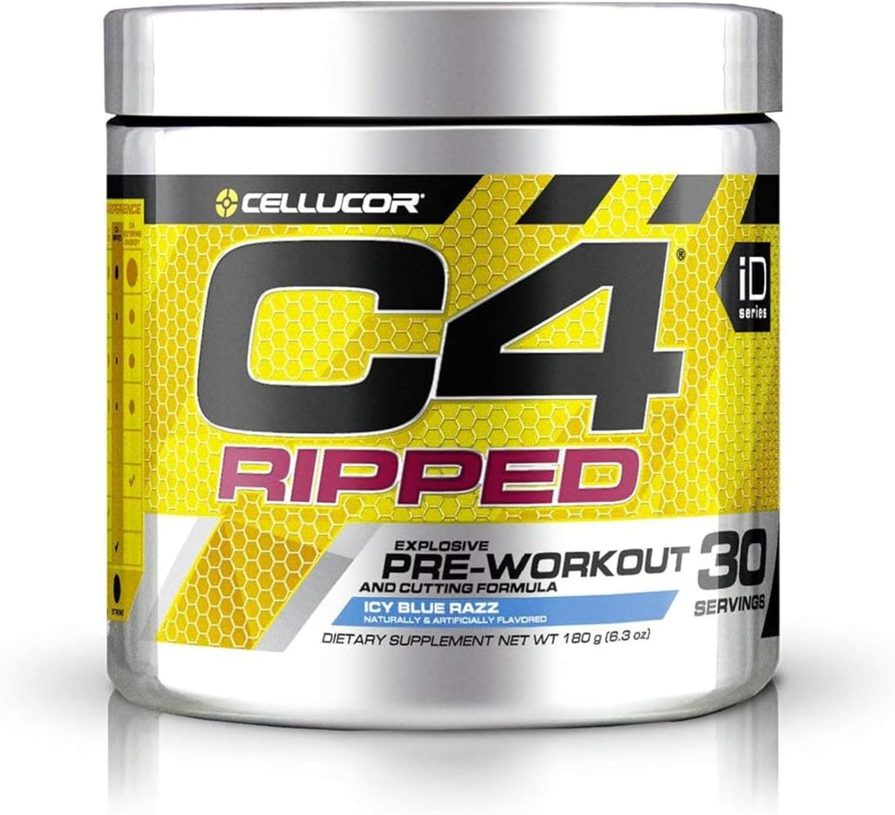 CELL C4 Icy Blue Razz Pre-Workout Powder - 30 Servings