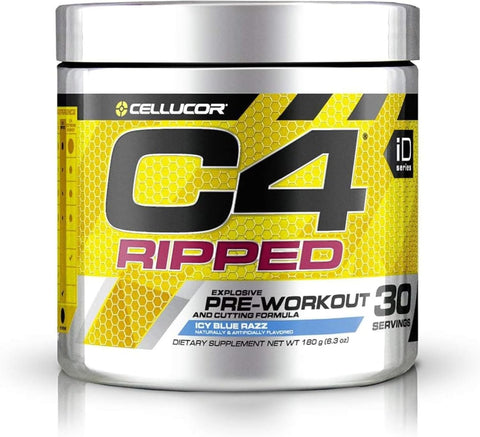 CELL C4 Icy Blue Razz Pre-Workout Powder - 30 Servings