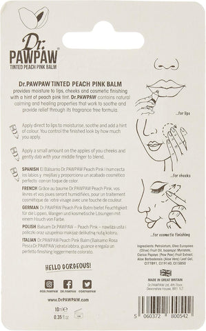 Dr. Pawpaw Tinted Peach Pink Balm 10 Ml: 800542