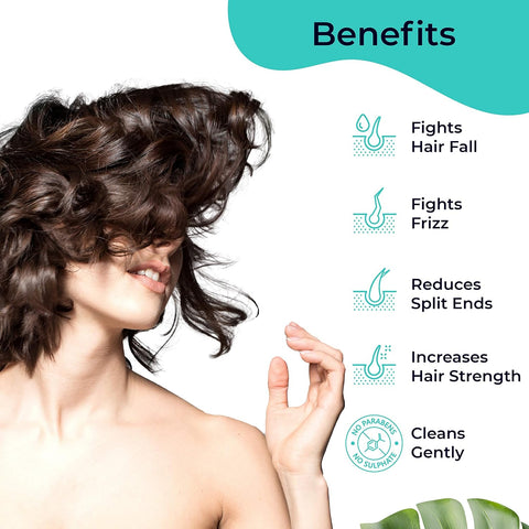 PILGRIM Korean Healthy & Shiny Hair Care Kit With Jute Kit Bag | Sulphate Free Shampoo 200ml & Argan Oil Hair Mask 200gm For Gentle Cleansing, Frizz Control, Moisture & Shine