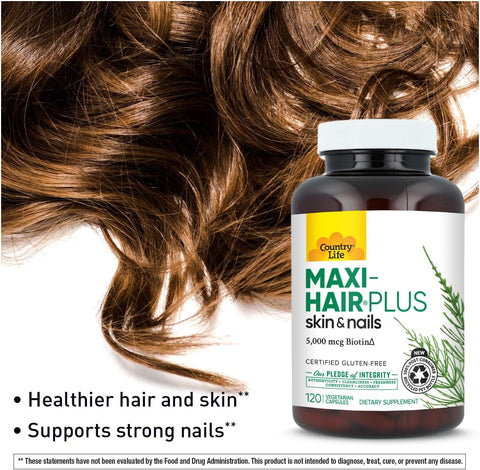 Country Life Maxi-Hair Plus Cap 120's