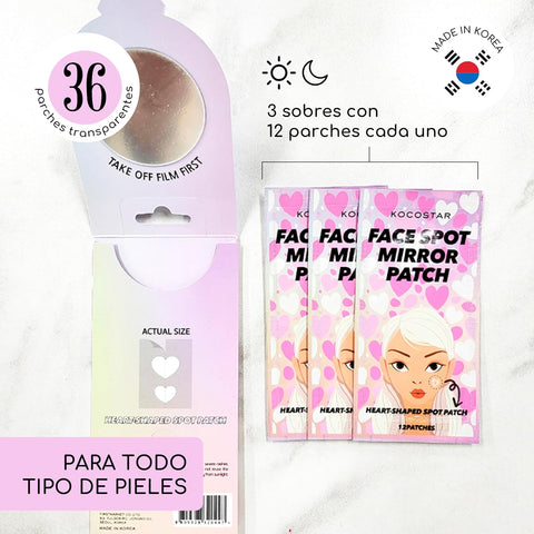 Kocostar Face Spot Mirror Heart Shape Patch 36's