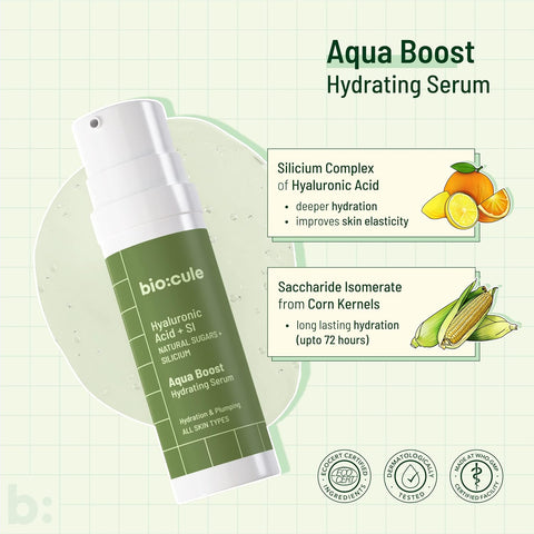 Biocule Aqua Boost Hydrating Serum : Hyaluronic Acid + SI 30ml