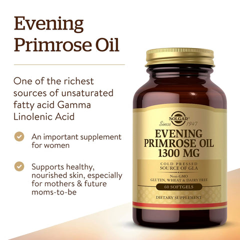 Solgar Evening Primrose Oil 1300 Mg, 60 Softgels