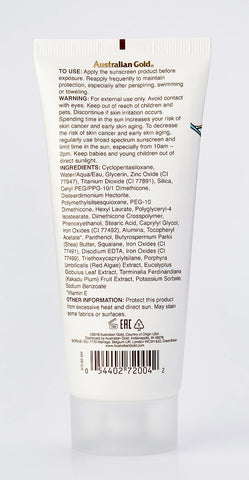 Australian Gold Botanical Sunscreen Tinted Face 50 SPF 89 ml (3 FL OZ)