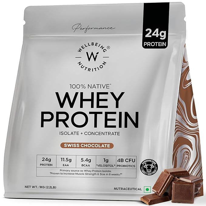 Wellbeing Nutrition Whey Protein Blend Swiss Chocolate 1kg