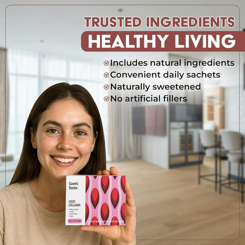 Cosmic Doctor Coco Collagen– Food-Based Collagen for Skin, Hair, Nails & Joints (5,000 mg)