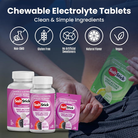 Saltstick Fastchews Mixed Berry 60 Tablets