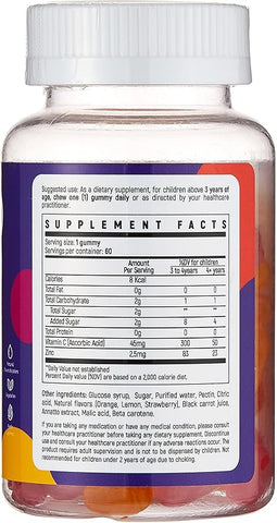 Happy Gummies Vitamin C +Zinc Gummie 60S