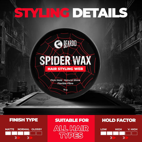 Beardo Spider Wax Hair Styling Web 75G