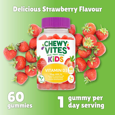Chewy Vites Kids Vitamin D3 400IU Gummies 60's