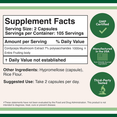 Doublewood Cordyceps Capsules 210